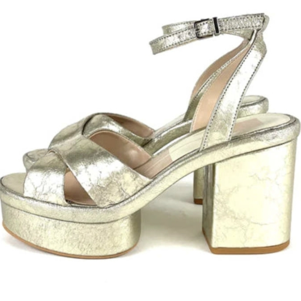 Dolce Vita Metallic Gold Platform Sandals